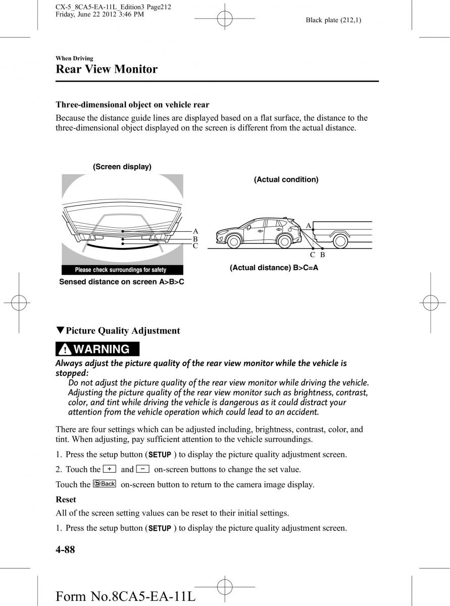 Mazda CX 5 owners manual / page 212