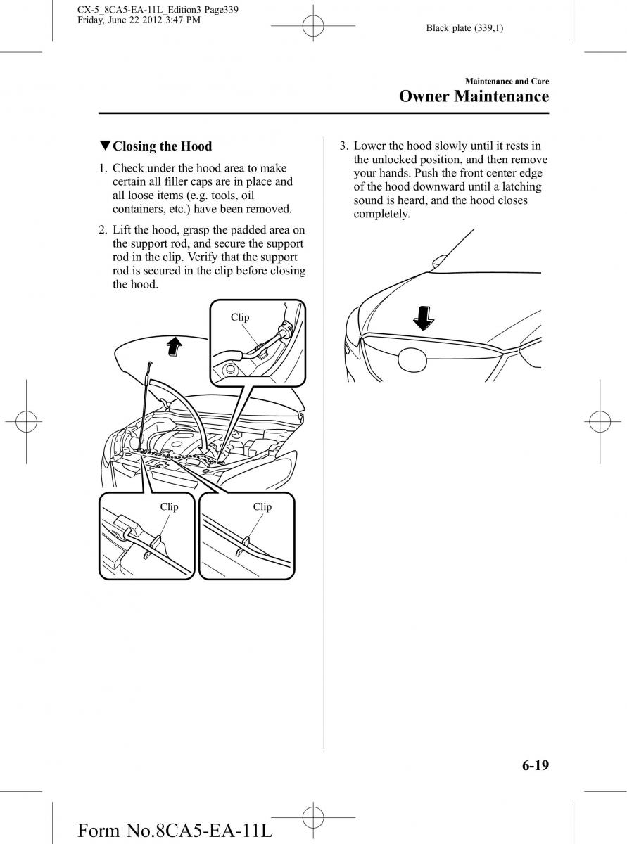 Mazda CX 5 owners manual / page 339