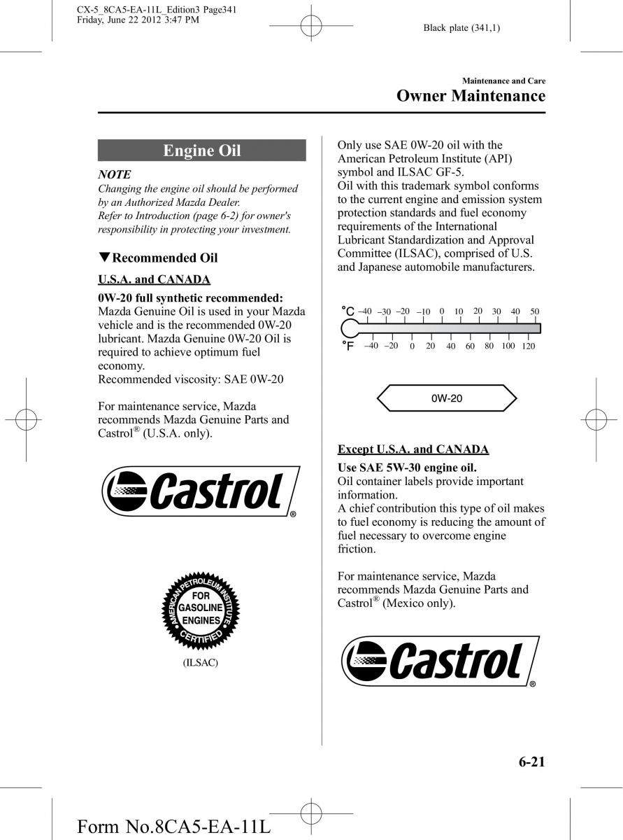 Mazda CX 5 owners manual / page 341