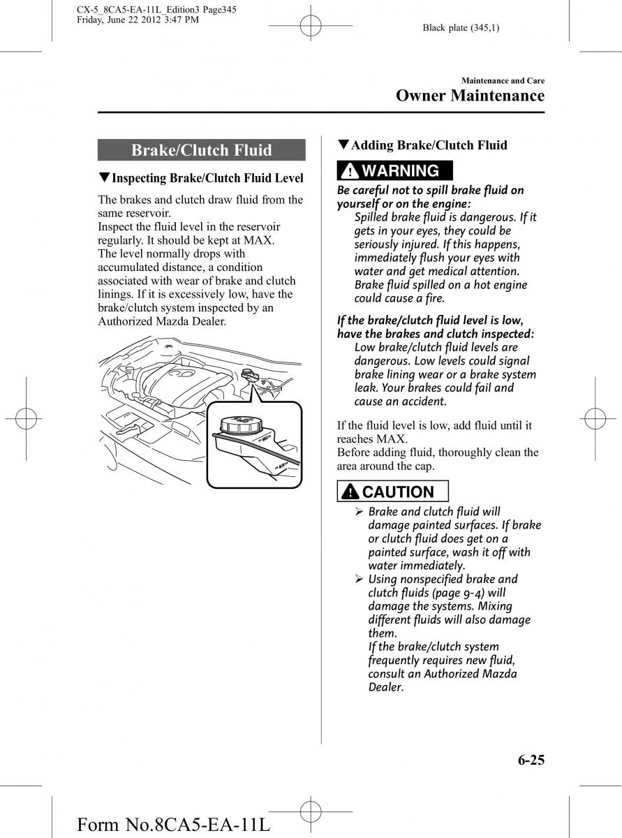 Mazda CX 5 owners manual / page 345