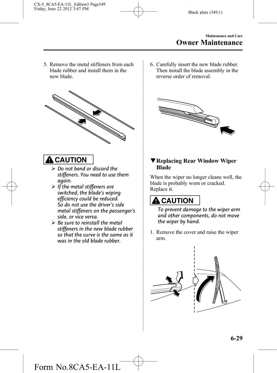 Mazda CX 5 owners manual / page 349