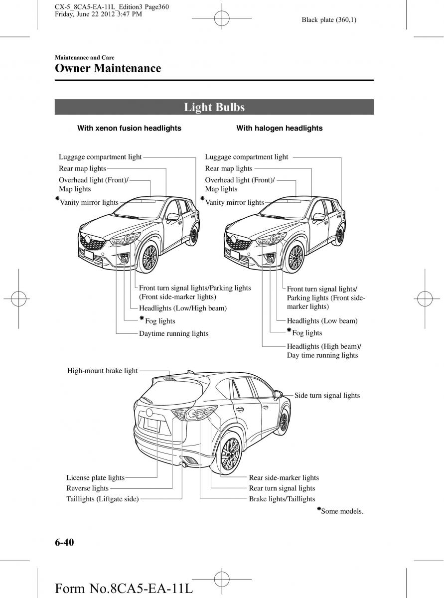 Mazda CX 5 owners manual / page 360