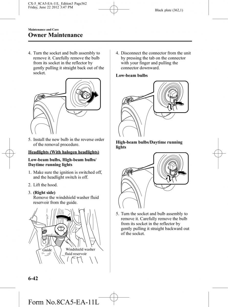 Mazda CX 5 owners manual / page 362