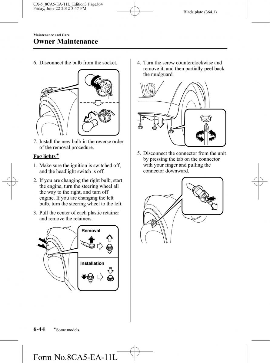 Mazda CX 5 owners manual / page 364