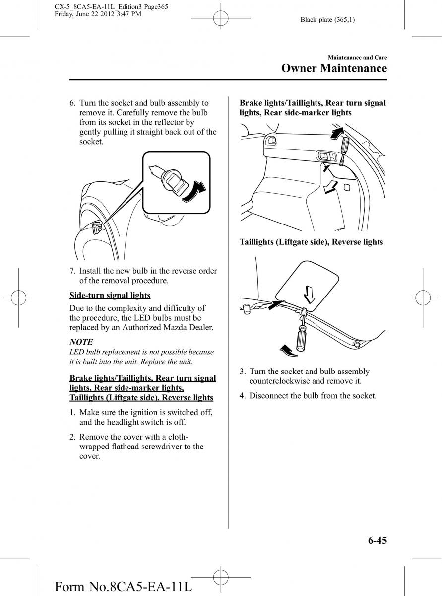 Mazda CX 5 owners manual / page 365