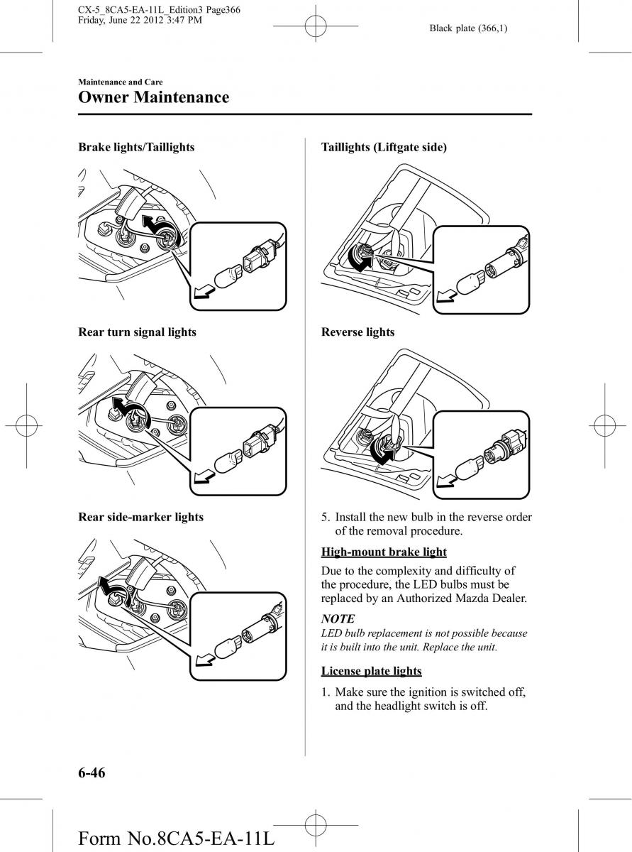 Mazda CX 5 owners manual / page 366