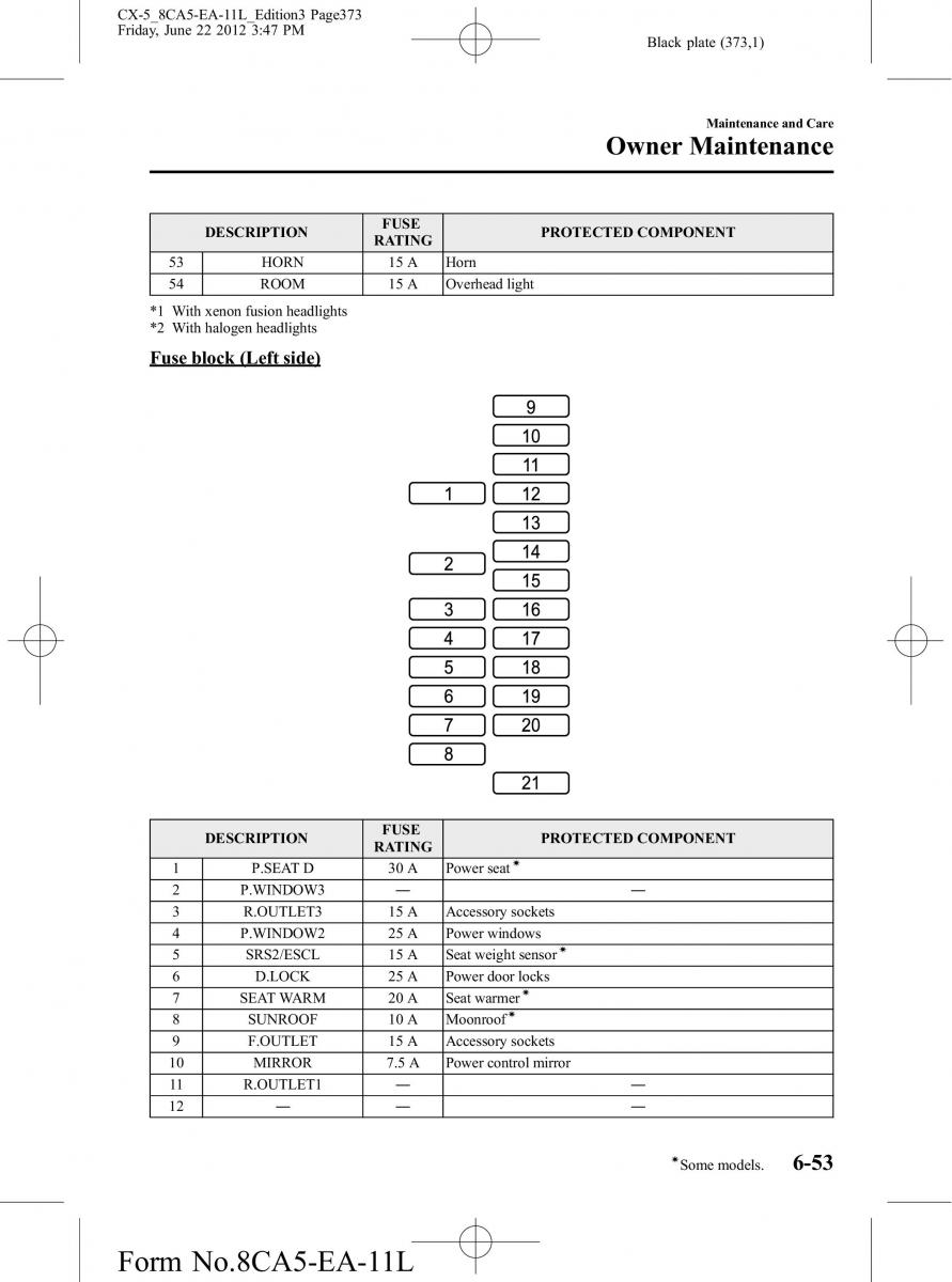 Mazda CX 5 owners manual / page 373