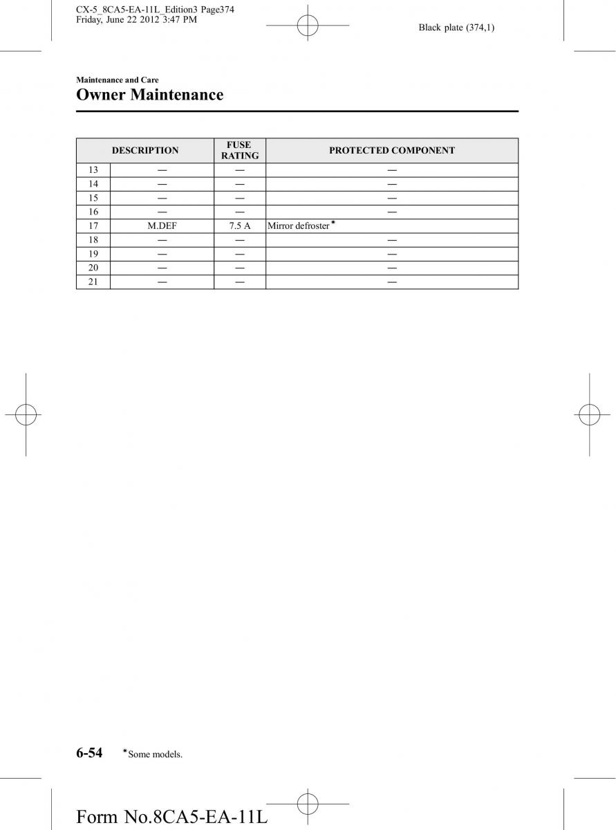 Mazda CX 5 owners manual / page 374