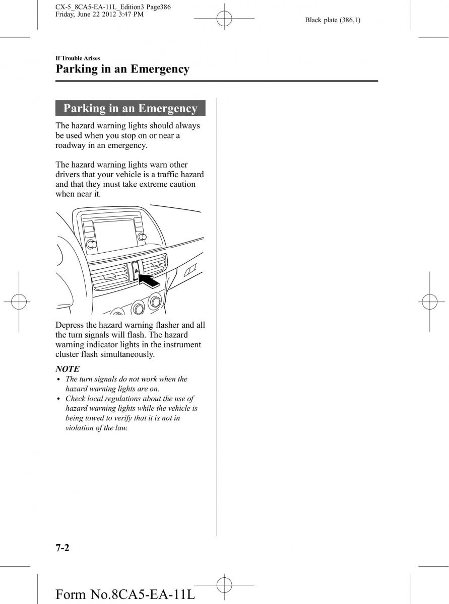 Mazda CX 5 owners manual / page 386