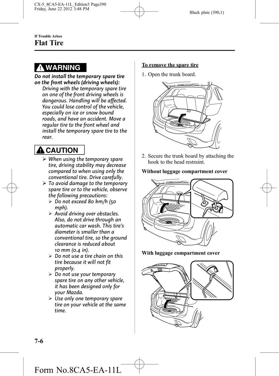 Mazda CX 5 owners manual / page 390