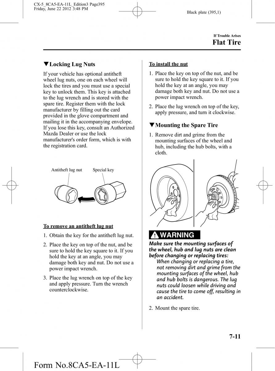 Mazda CX 5 owners manual / page 395