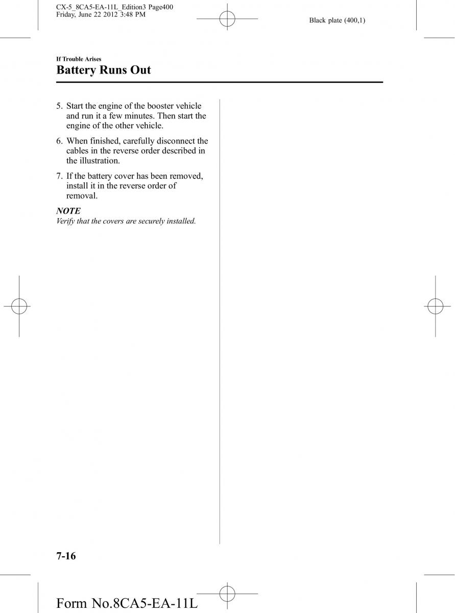 Mazda CX 5 owners manual / page 400