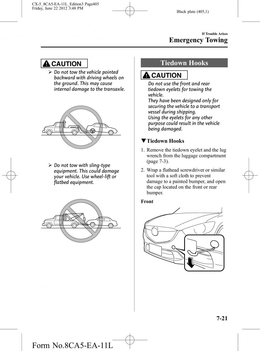 Mazda CX 5 owners manual / page 405