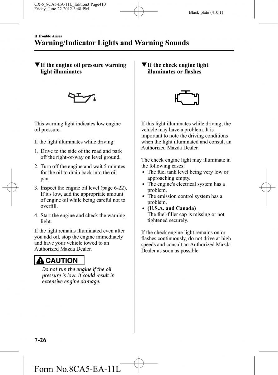 Mazda CX 5 owners manual / page 410