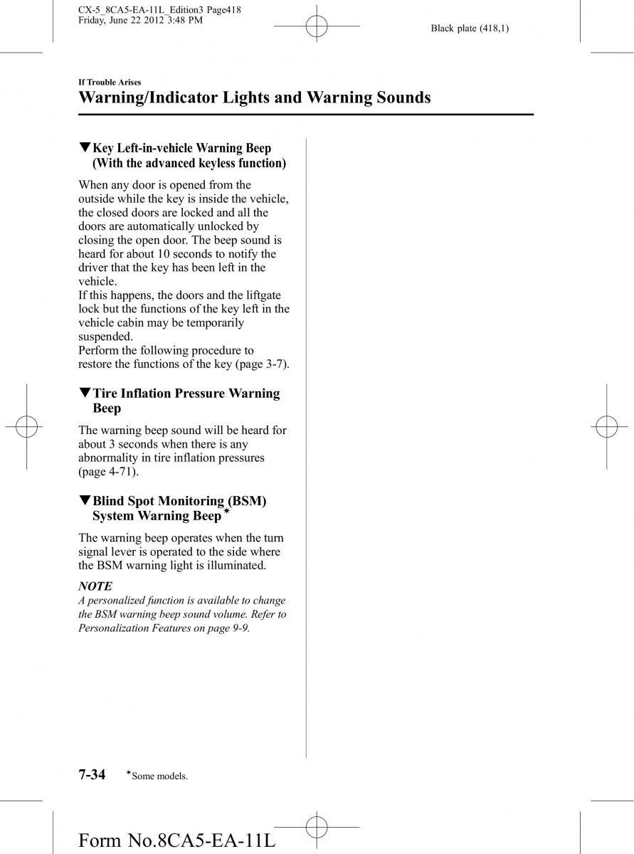 Mazda CX 5 owners manual / page 418