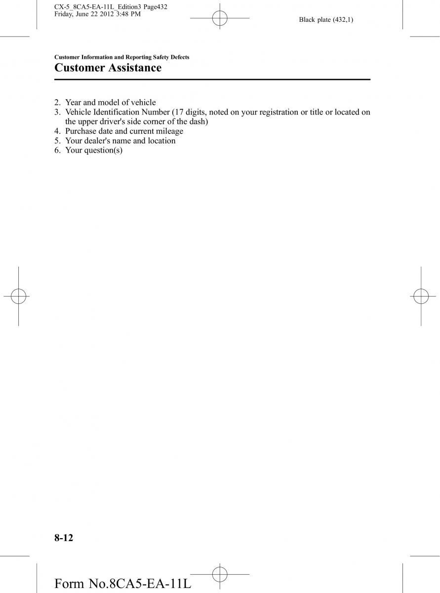 Mazda CX 5 owners manual / page 432