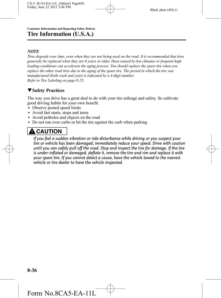 Mazda CX 5 owners manual / page 456