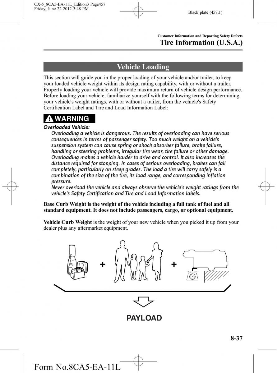 Mazda CX 5 owners manual / page 457