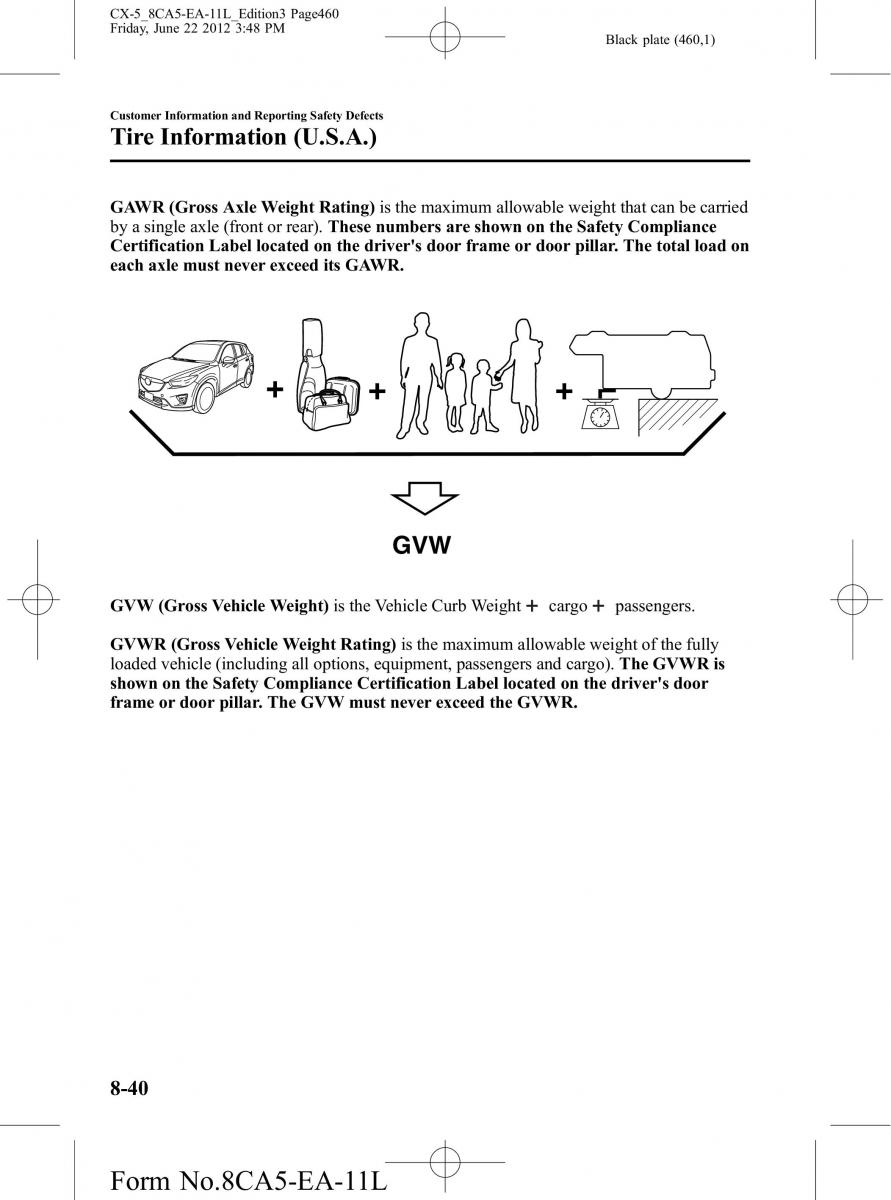 Mazda CX 5 owners manual / page 460