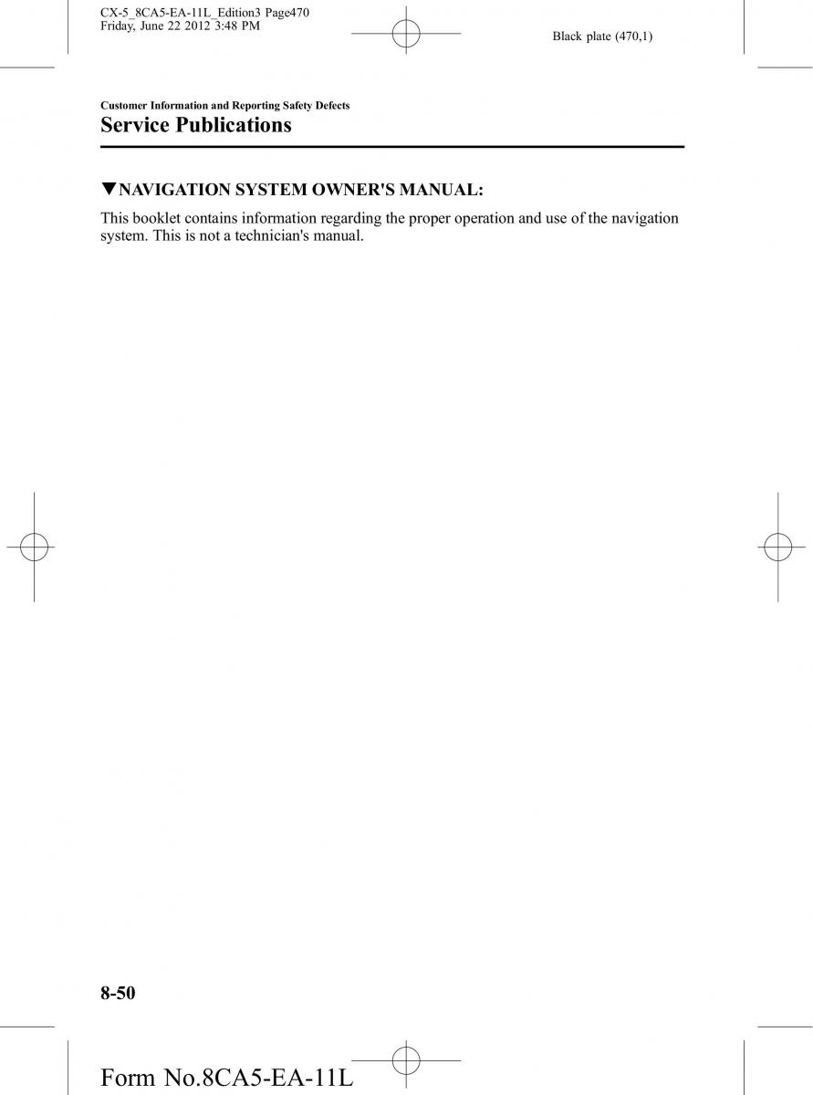 Mazda CX 5 owners manual / page 470