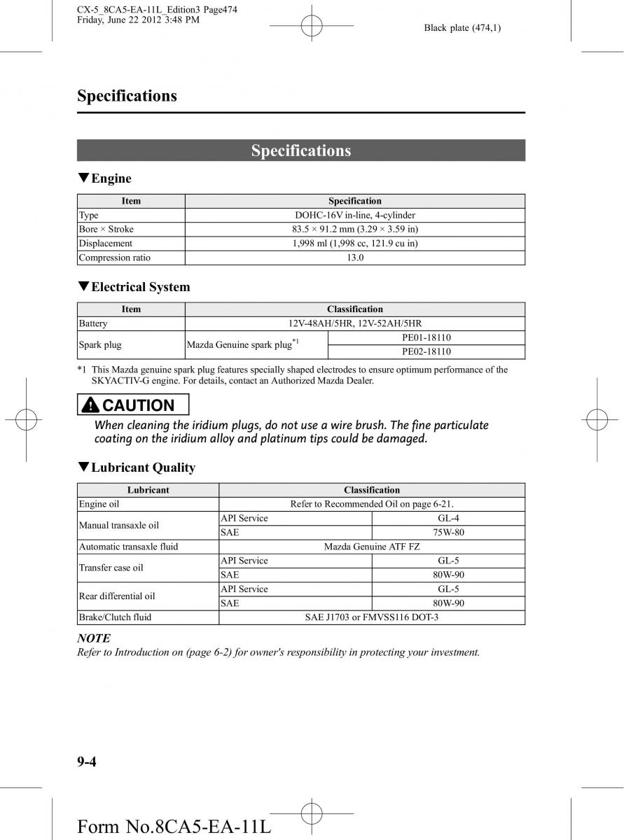 Mazda CX 5 owners manual / page 474