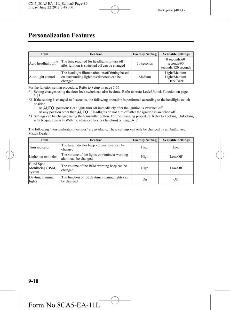 Mazda CX 5 owners manual / page 480