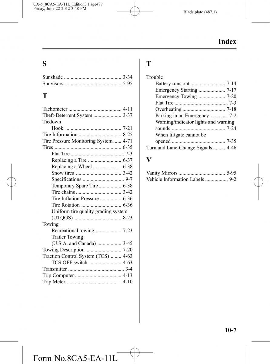 Mazda CX 5 owners manual / page 487