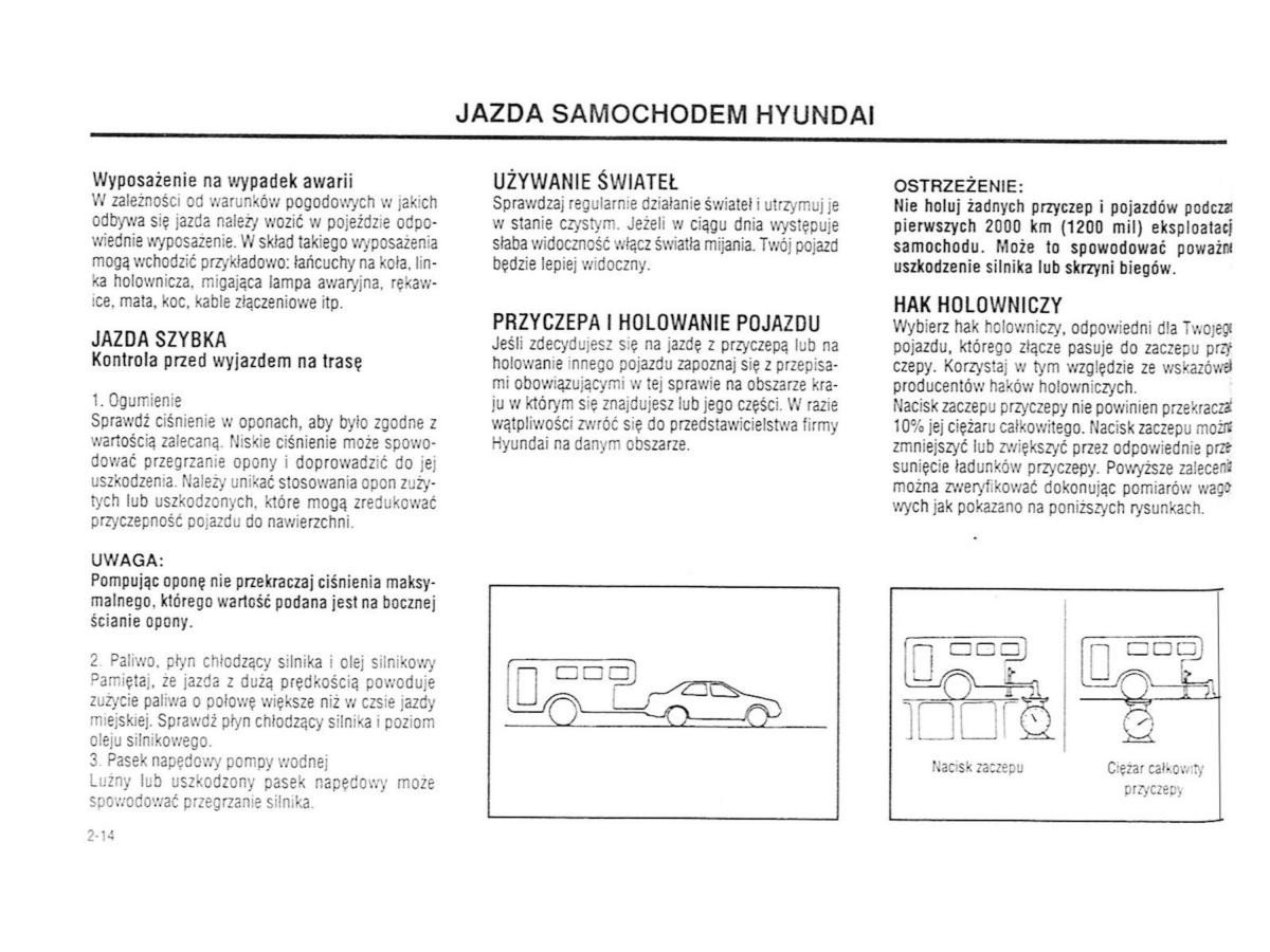 Hyundai Accent X3 Pony Excel instrukcja obslugi / page 71