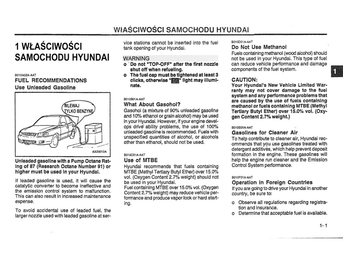 Hyundai Accent X3 Pony Excel instrukcja obslugi / page 8