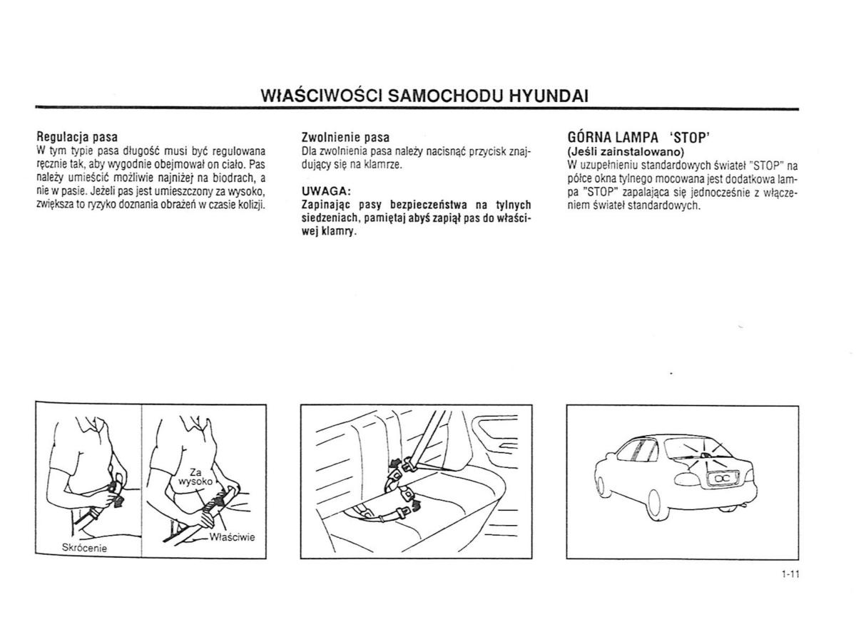 Hyundai Accent X3 Pony Excel instrukcja obslugi / page 17