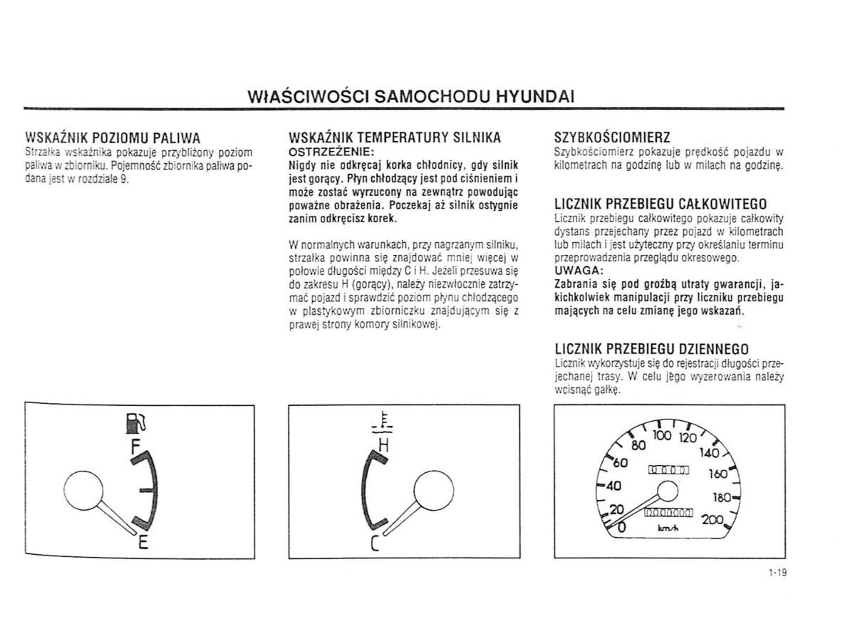 Hyundai Accent X3 Pony Excel instrukcja obslugi / page 25