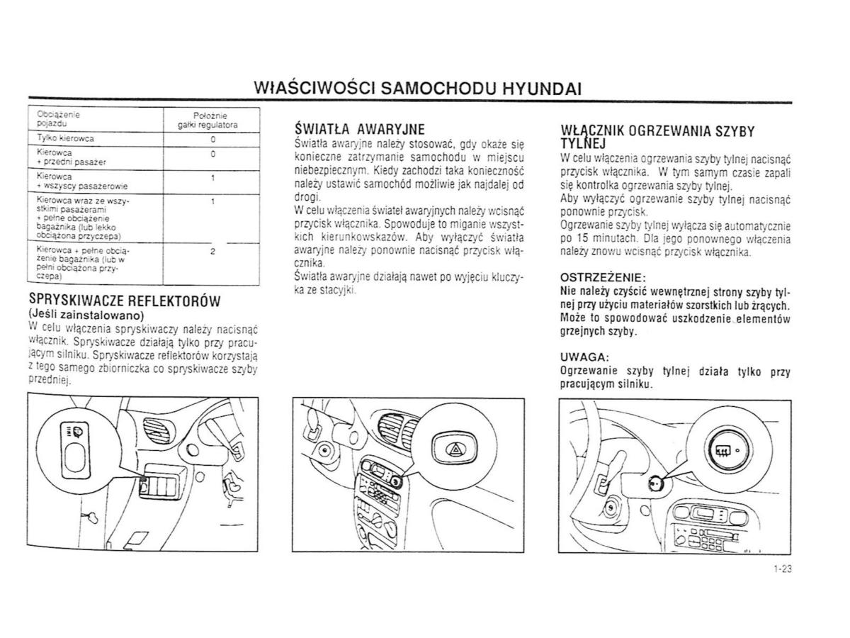 Hyundai Accent X3 Pony Excel instrukcja obslugi / page 29