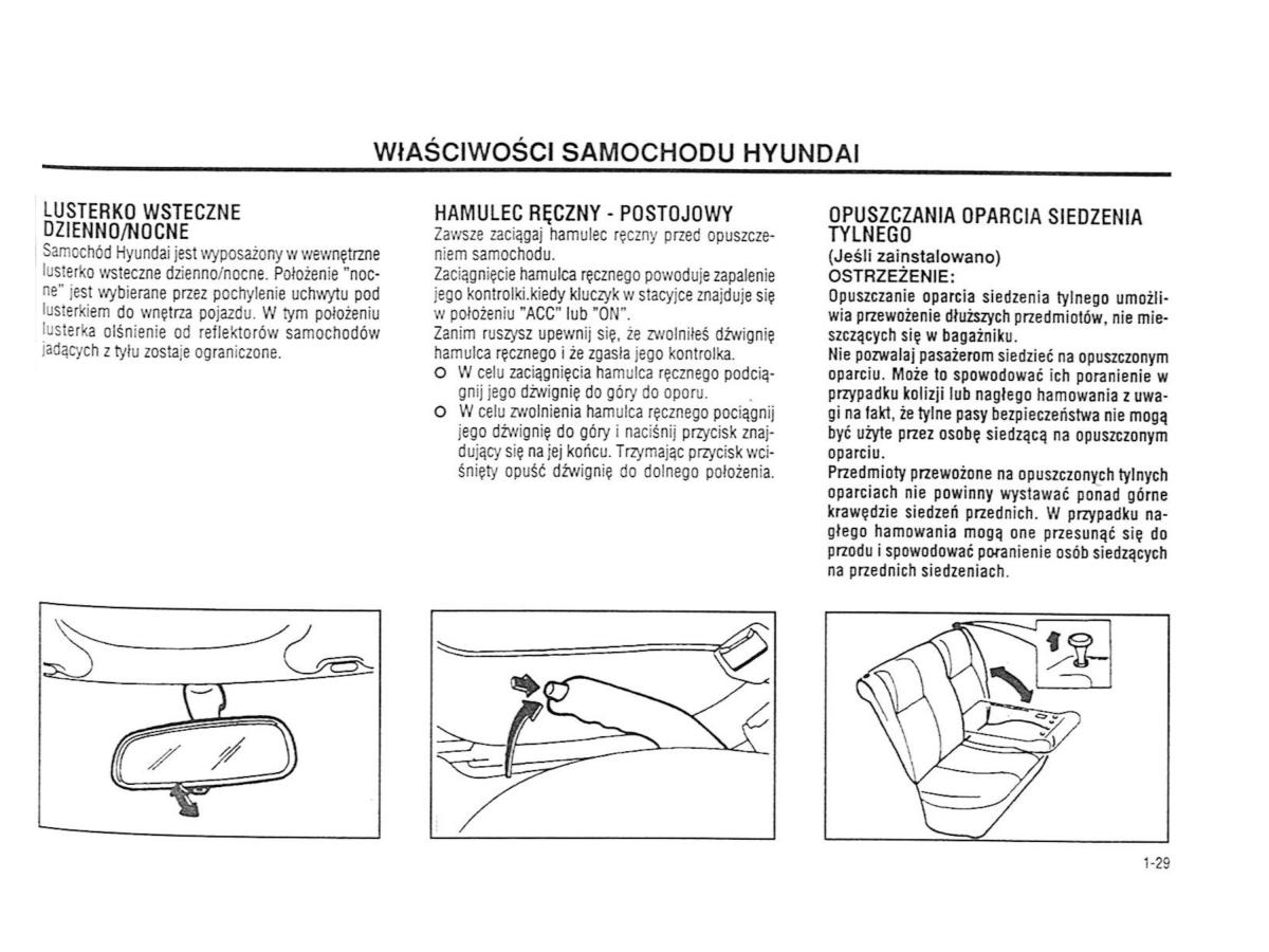 Hyundai Accent X3 Pony Excel instrukcja obslugi / page 35