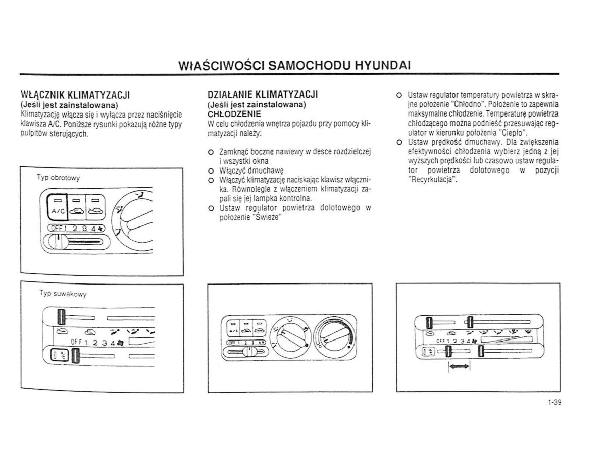 Hyundai Accent X3 Pony Excel instrukcja obslugi / page 45