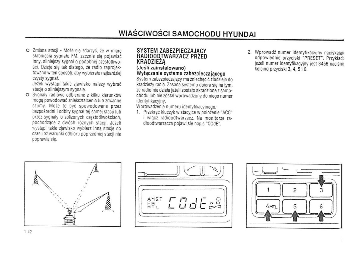 Hyundai Accent X3 Pony Excel instrukcja obslugi / page 48