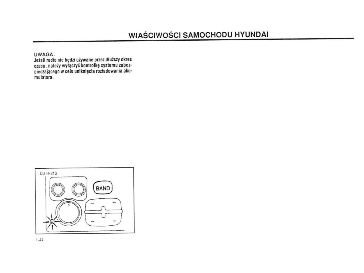 Hyundai Accent X3 Pony Excel instrukcja obslugi / page 50