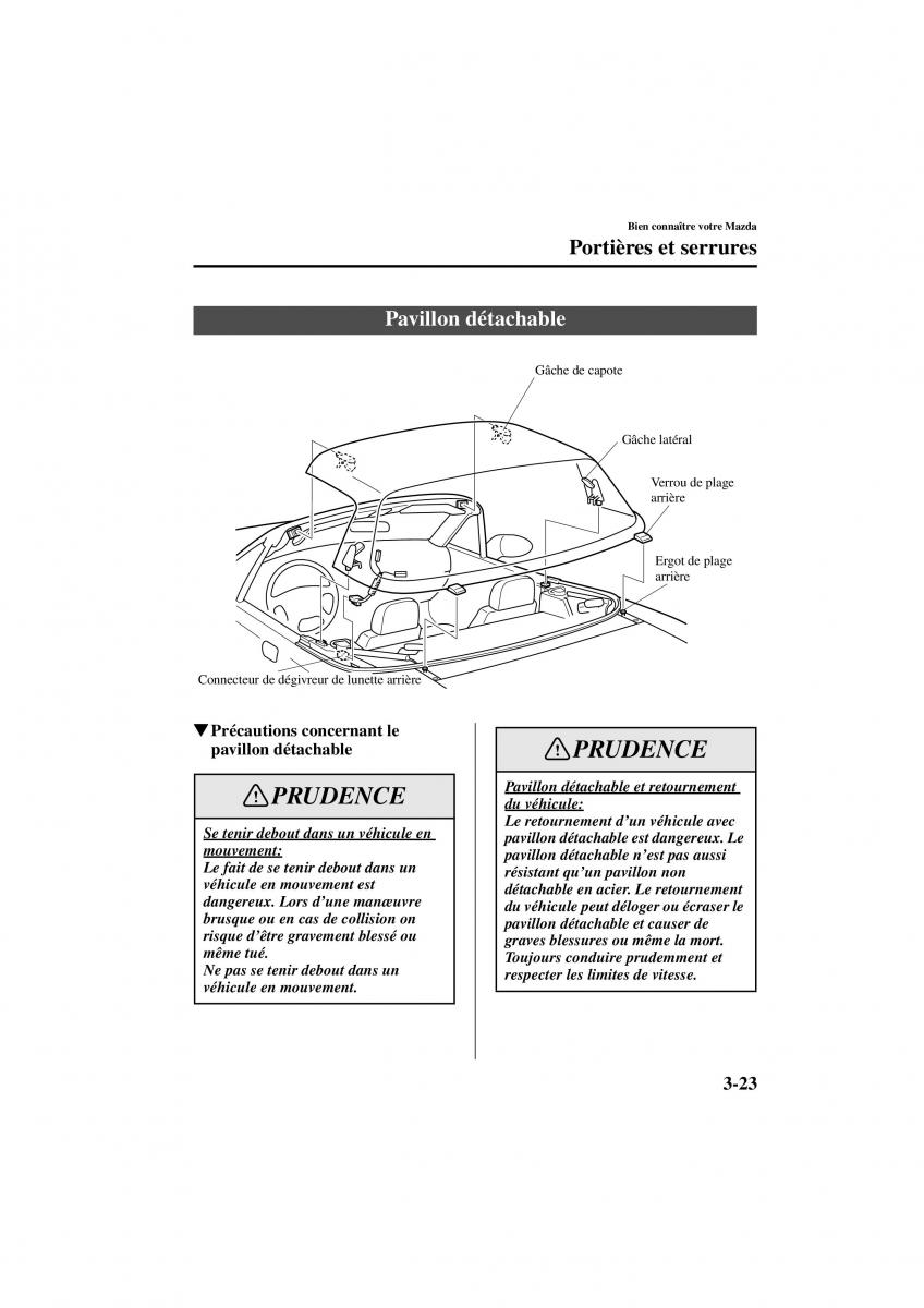 Mazda MX 5 Miata NB II 2 manuel du proprietaire / page 63