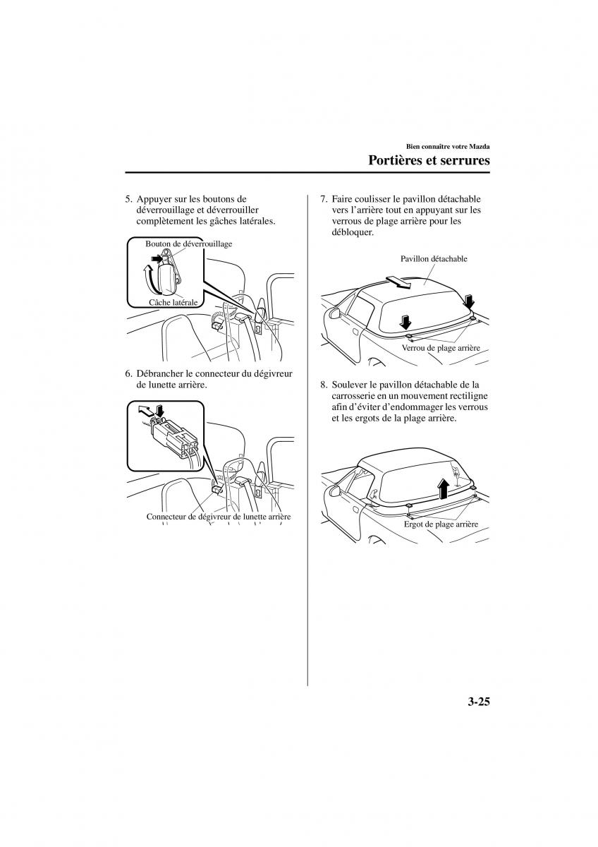 Mazda MX 5 Miata NB II 2 manuel du proprietaire / page 65