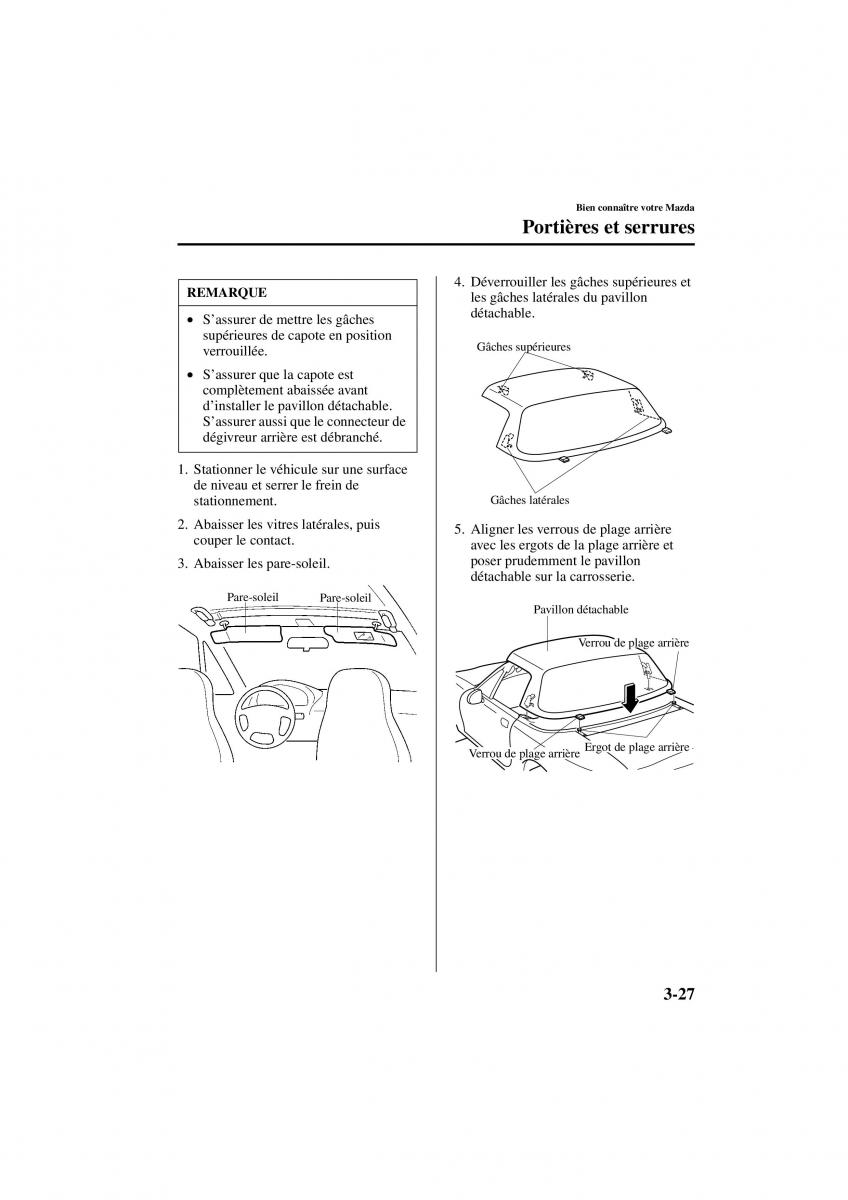 Mazda MX 5 Miata NB II 2 manuel du proprietaire / page 67