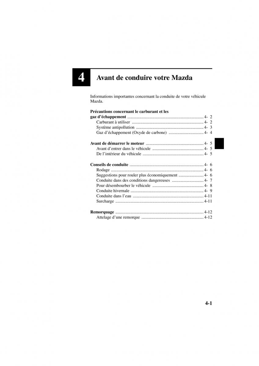 Mazda MX 5 Miata NB II 2 manuel du proprietaire / page 75