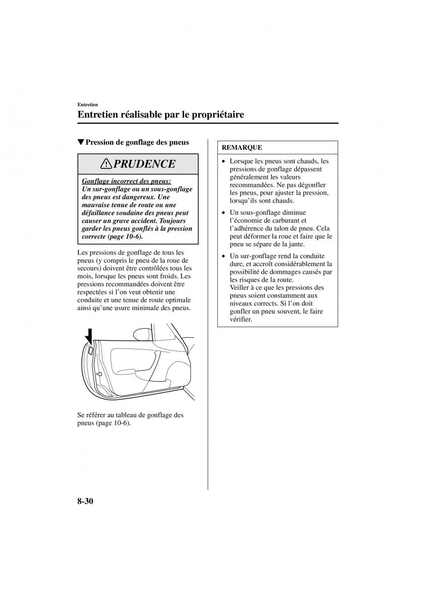 Mazda MX 5 Miata NB II 2 manuel du proprietaire / page 216