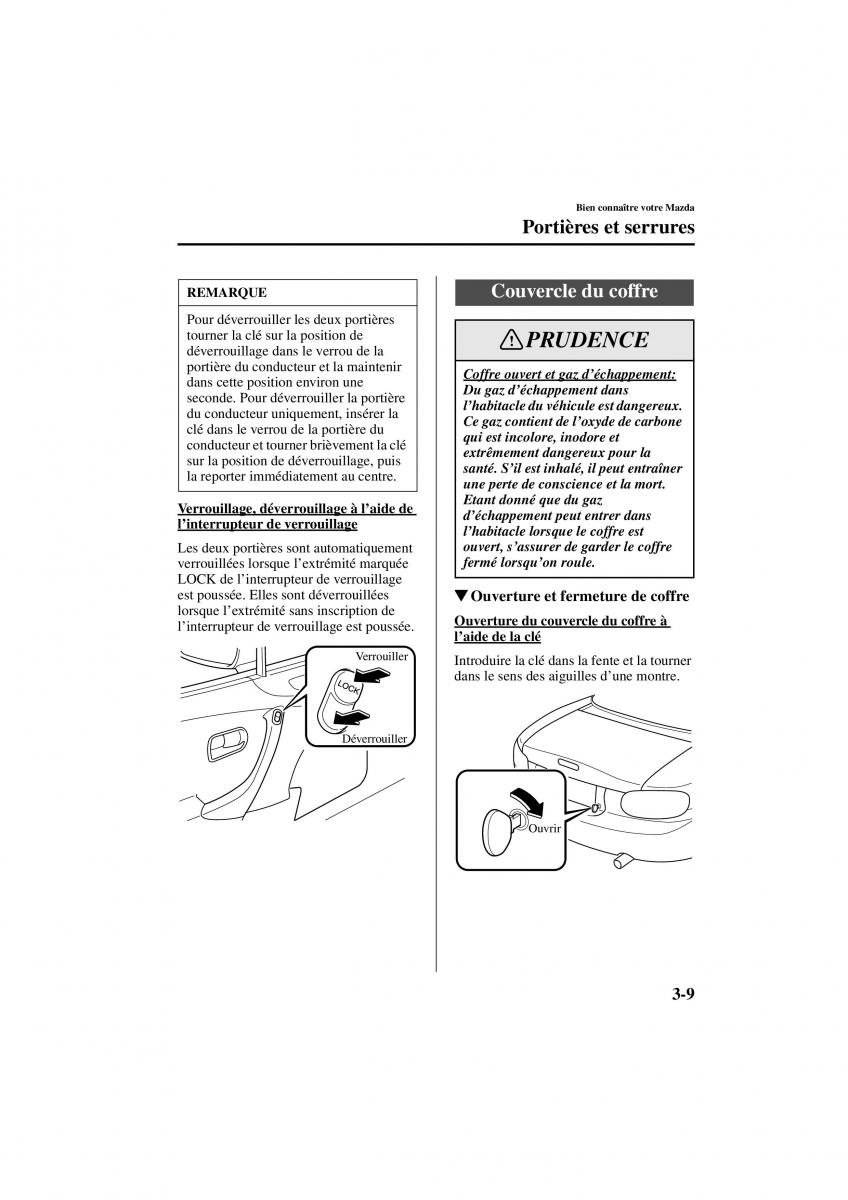 Mazda MX 5 Miata NB II 2 manuel du proprietaire / page 49