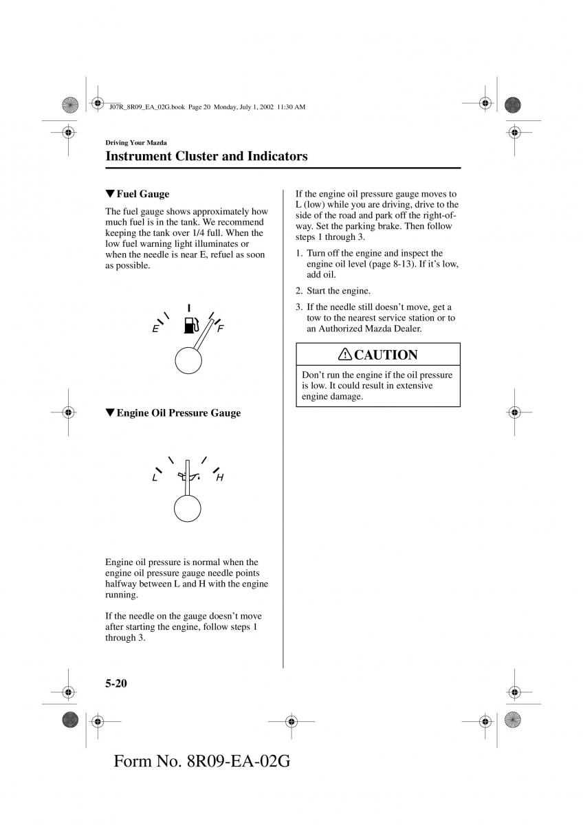 Mazda MX 5 Miata NB II 2 owners manual / page 103