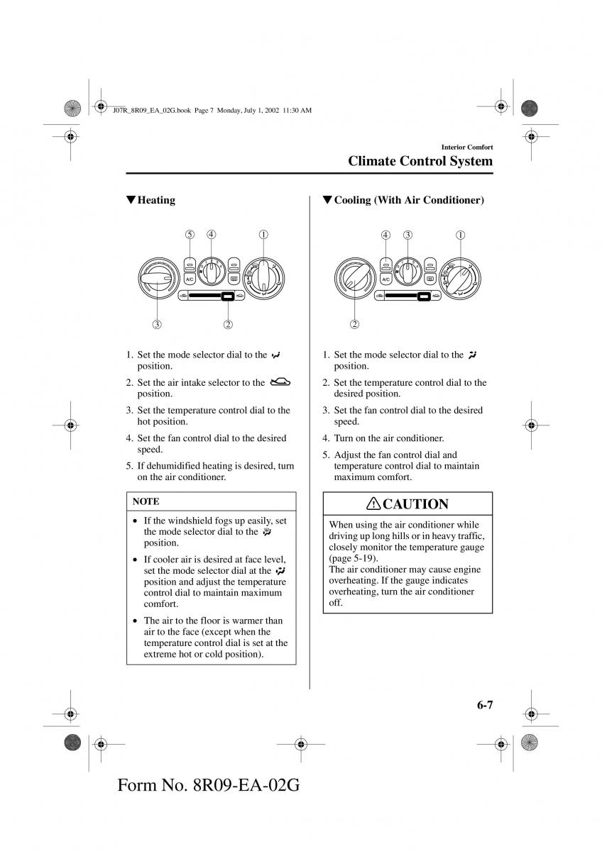 Mazda MX 5 Miata NB II 2 owners manual / page 126