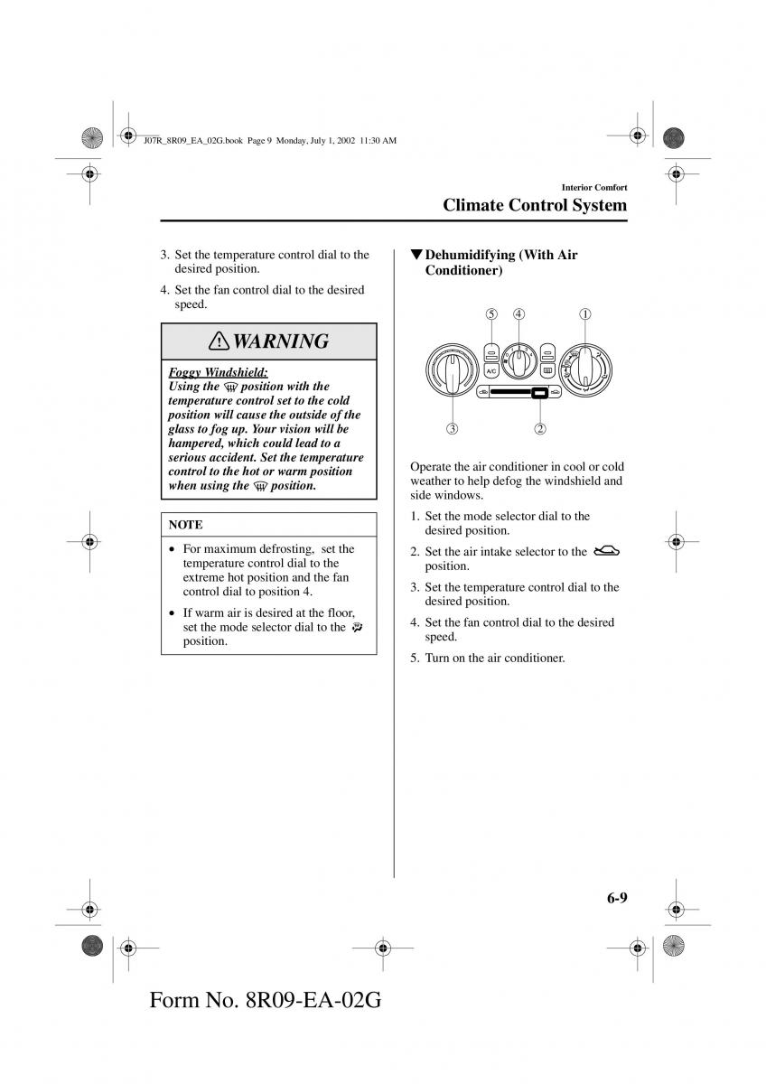 Mazda MX 5 Miata NB II 2 owners manual / page 128