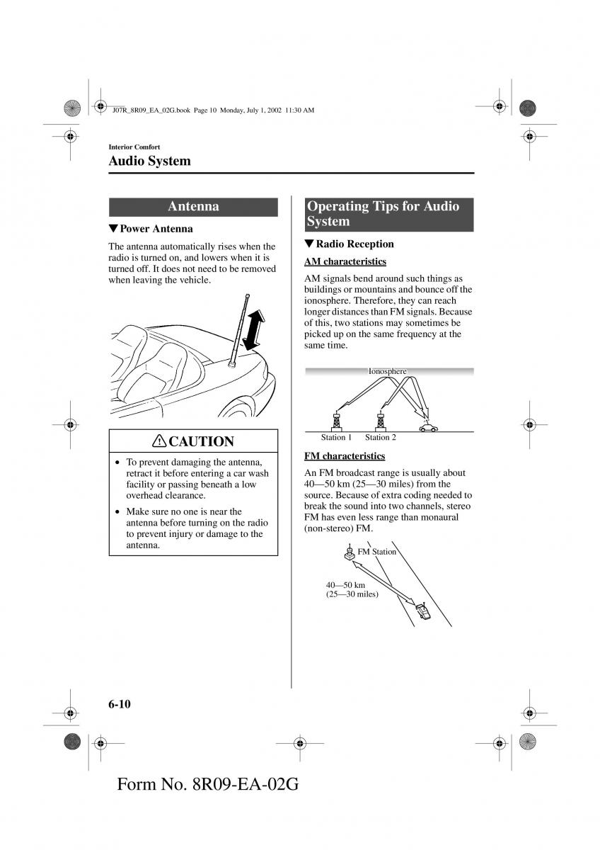 Mazda MX 5 Miata NB II 2 owners manual / page 129