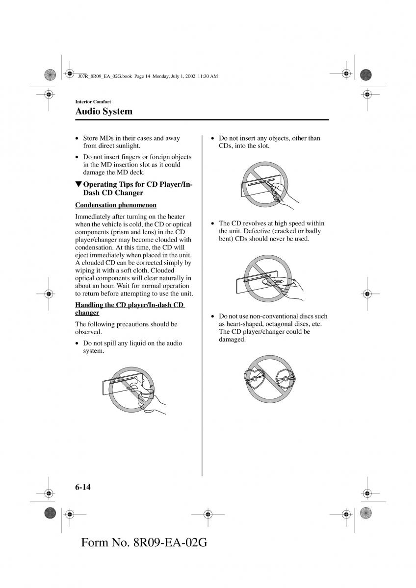 Mazda MX 5 Miata NB II 2 owners manual / page 133