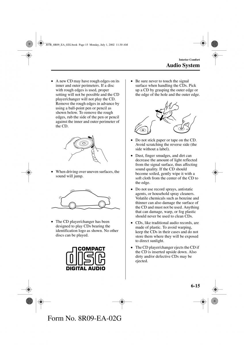 Mazda MX 5 Miata NB II 2 owners manual / page 134