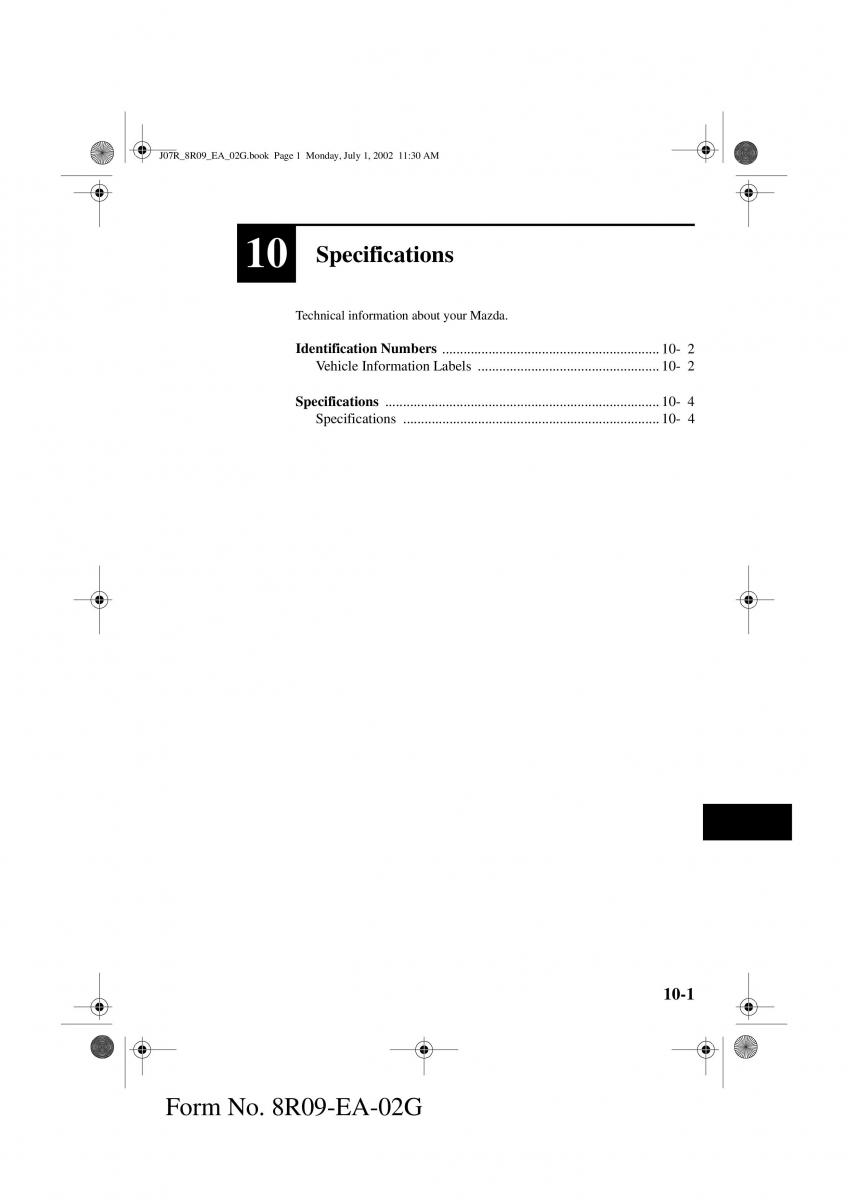 Mazda MX 5 Miata NB II 2 owners manual / page 246