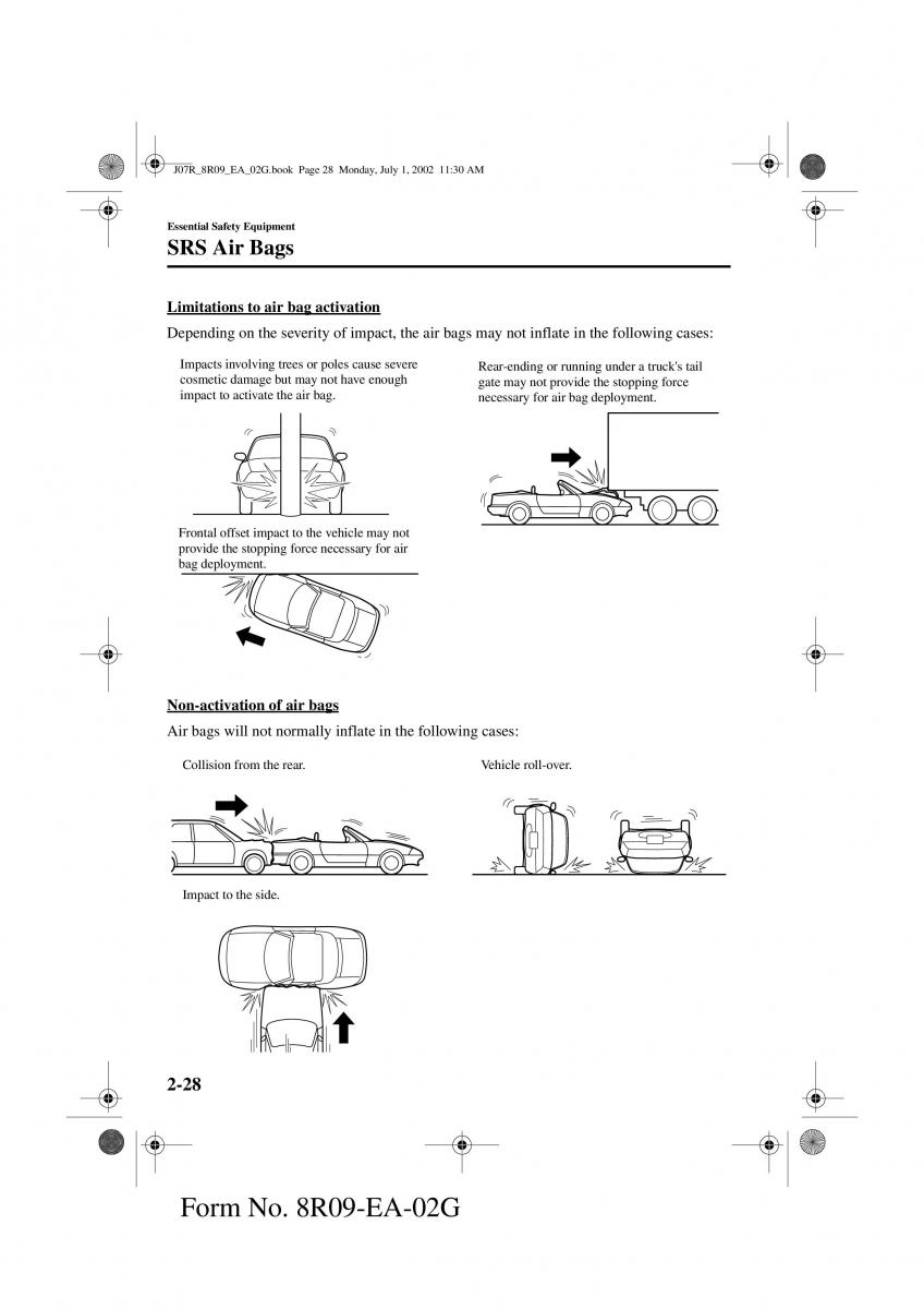 Mazda MX 5 Miata NB II 2 owners manual / page 37